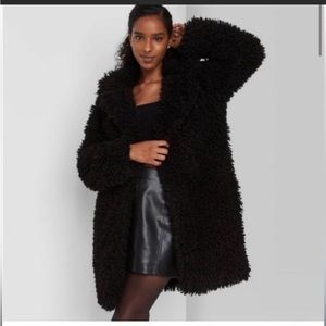 Wild Fable black Teddy Coat